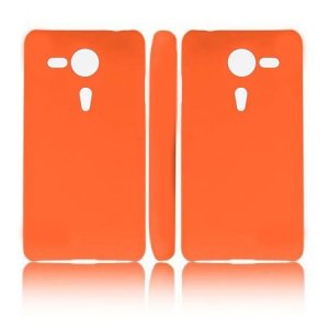 CUSTODIA BACK RIGIDA per SONY XPERIA SP HSPA C5302, LTE C5306, LTE C5303, M35H COLORE ARANCIONE