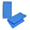 CUSTODIA ORIZZONTALE FLIP COVER per SONY XPERIA E, C1504, C1505, C1604, C1605 COLORE AZZURRO