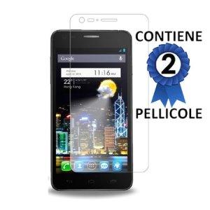 PELLICOLA PROTEGGI DISPLAY ALCATEL ONE TOUCH 6033 IDOL ULTRA CONFEZIONE 2 PEZZI