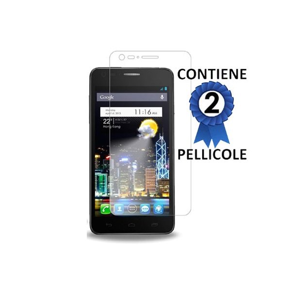 PELLICOLA PROTEGGI DISPLAY ALCATEL ONE TOUCH 6033 IDOL ULTRA CONFEZIONE 2 PEZZI