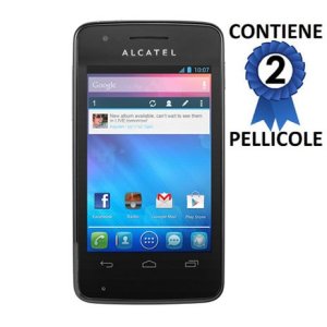 PELLICOLA PROTEGGI DISPLAY ALCATEL ONE TOUCH S'POP 4030 CONFEZIONE 2 PEZZI