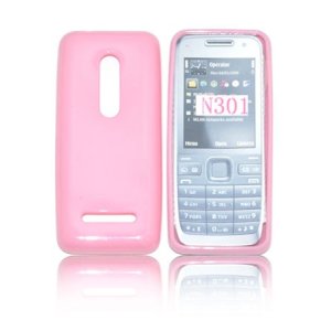 CUSTODIA GEL TPU SILICONE LUCIDA NOKIA 301 COLORE ROSA