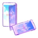 CUSTODIA GEL TPU SILICONE FLIP BOOK per LG OPTIMUS L5 II, E460 COLORE VIOLA