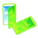 CUSTODIA GEL TPU SILICONE FLIP BOOK per LG OPTIMUS L5 II, E460 COLORE VERDE