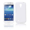 CUSTODIA GEL TPU SILICONE LUCIDA per SAMSUNG I9190 GALAXY S4 MINI, I9192, I9195 COLORE BIANCO