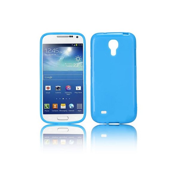 CUSTODIA GEL TPU SILICONE LUCIDA per SAMSUNG I9190 GALAXY S4 MINI, I9192, I9195 COLORE BLU