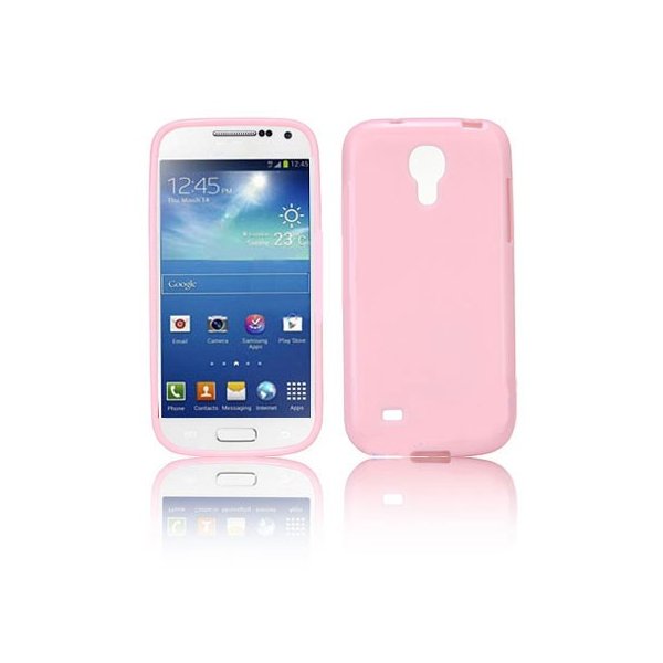 CUSTODIA GEL TPU SILICONE LUCIDA per SAMSUNG I9190 GALAXY S4 MINI, I9192, I9195 COLORE ROSA