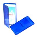 CUSTODIA GEL TPU SILICONE FLIP BOOK per LG OPTIMUS L9, P760 COLORE BLU