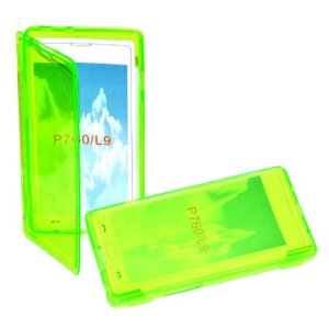 CUSTODIA GEL TPU SILICONE FLIP BOOK per LG OPTIMUS L9, P760 COLORE VERDE