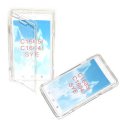 CUSTODIA GEL TPU SILICONE FLIP BOOK per SONY XPERIA E, C1504, C1505, C1604, C1605 COLORE BIANCO TRASPARENTE