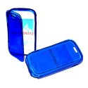 CUSTODIA GEL TPU SILICONE FLIP BOOK per SAMSUNG S6310 GALAXY YOUNG, S6312 GALAXY YOUNG DUOS COLORE BLU