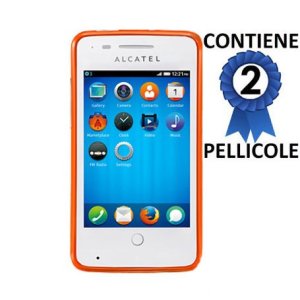 PELLICOLA PROTEGGI DISPLAY ALCATEL ONE TOUCH FIRE 4012, 4012A, 4012X CONFEZIONE 2 PEZZI