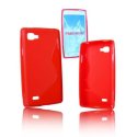 CUSTODIA GEL TPU SILICONE DOUBLE per LG P880 OPTIMUS 4X HD COLORE ROSSO