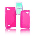 CUSTODIA GEL TPU SILICONE DOUBLE per LG P880 OPTIMUS 4X HD COLORE ROSA