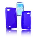 CUSTODIA GEL TPU SILICONE DOUBLE per LG P880 OPTIMUS 4X HD COLORE BLU