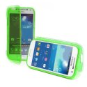 CUSTODIA GEL TPU SILICONE FLIP BOOK per SAMSUNG I9190 GALAXY S4 MINI, I9192, I9195 COLORE VERDE