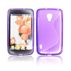 CUSTODIA GEL TPU SILICONE DOUBLE per LG L7 II, P710 COLORE VIOLA