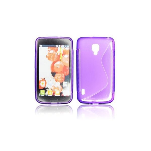 CUSTODIA GEL TPU SILICONE DOUBLE per LG L7 II, P710 COLORE VIOLA