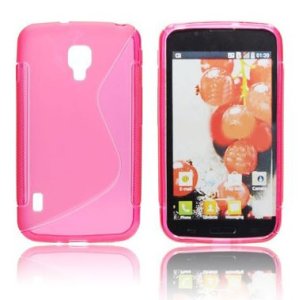 CUSTODIA GEL TPU SILICONE DOUBLE per LG L7 II, P710 COLORE ROSA