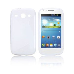 CUSTODIA GEL TPU SILICONE per SAMSUNG I8260 GALAXY CORE, I8262 COLORE BIANCO