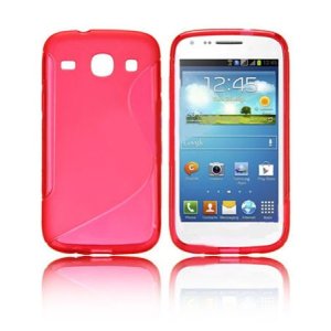 CUSTODIA GEL TPU SILICONE per SAMSUNG I8260 GALAXY CORE, I8262 COLORE ROSSO