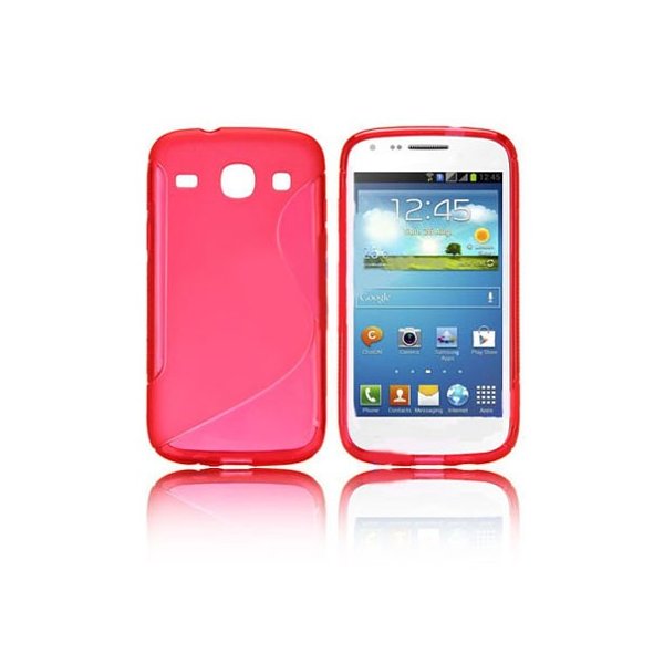 CUSTODIA GEL TPU SILICONE per SAMSUNG I8260 GALAXY CORE, I8262 COLORE ROSSO