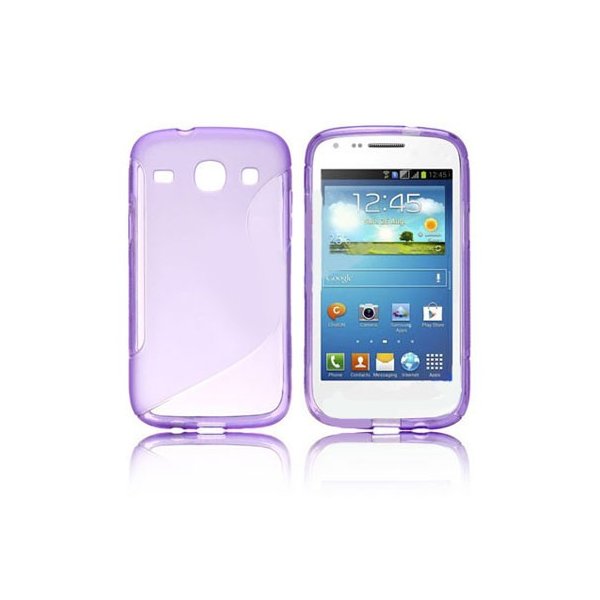 CUSTODIA GEL TPU SILICONE per SAMSUNG I8260 GALAXY CORE, I8262 COLORE VIOLA