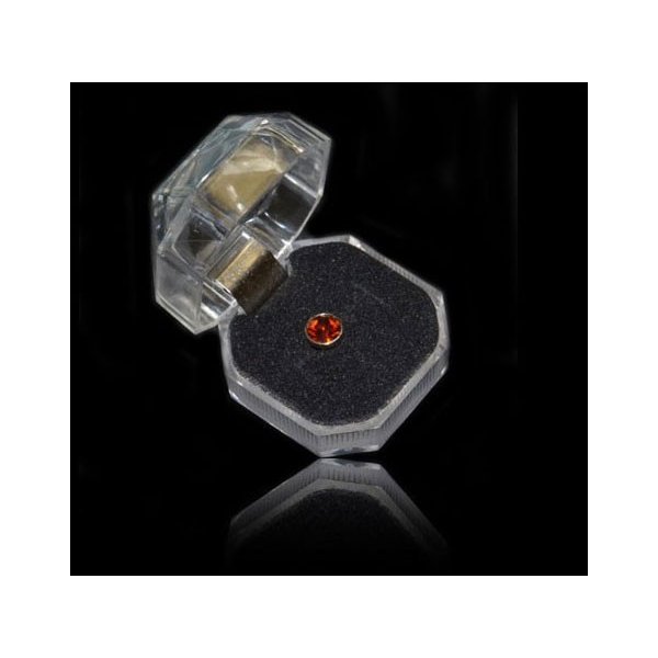 TAPPINO PROTEZIONE ANTIPOLVERE UNIVERSALE per DISPOSITIVI CON INNESTO CUFFIA AURICOLARE 3,5mm FANTASIA DIAMANTE COLORE ARANCIONE