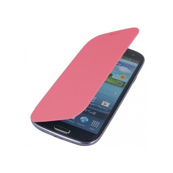 CUSTODIA ORIZZONTALE FLIP COVER per SAMSUNG I9300 GALAXY S3 COLORE ROSA