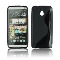 CUSTODIA GEL TPU SILICONE DOUBLE per HTC ONE MINI, M4 COLORE NERO