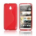 CUSTODIA GEL TPU SILICONE DOUBLE per HTC ONE MINI, M4 COLORE ROSSO