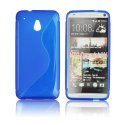 CUSTODIA GEL TPU SILICONE DOUBLE per HTC ONE MINI, M4 COLORE BLU