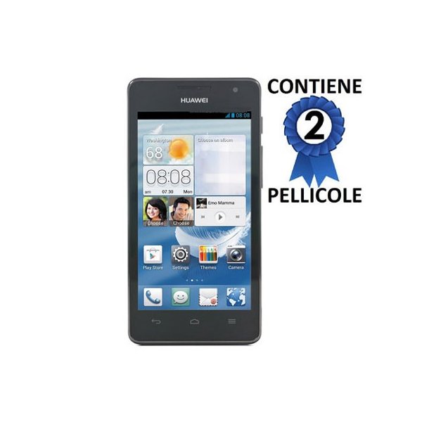 PELLICOLA PROTEGGI DISPLAY HUAWEI ASCEND G526 CONFEZIONE 2 PEZZI