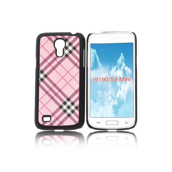 CUSTODIA BACK RIGIDA per SAMSUNG I9190 GALAXY S4 MINI, I9192, I9195 FANTASIA SCOZZESE COLORE ROSA