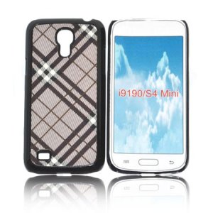 CUSTODIA BACK RIGIDA per SAMSUNG I9190 GALAXY S4 MINI, I9192, I9195 FANTASIA SCOZZESE COLORE MARRONE