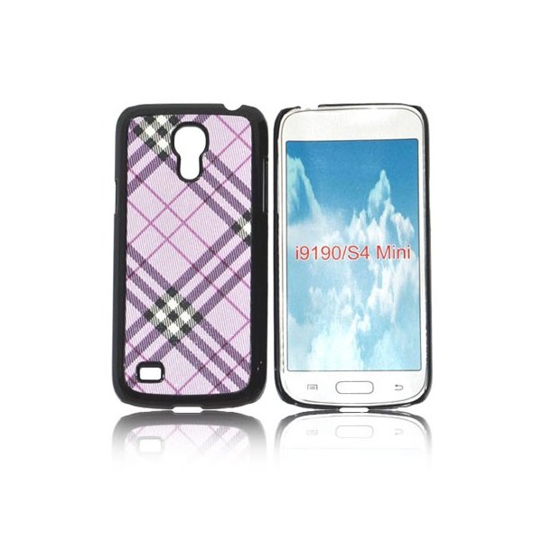 CUSTODIA BACK RIGIDA per SAMSUNG I9190 GALAXY S4 MINI, I9192, I9195 FANTASIA SCOZZESE COLORE VIOLA