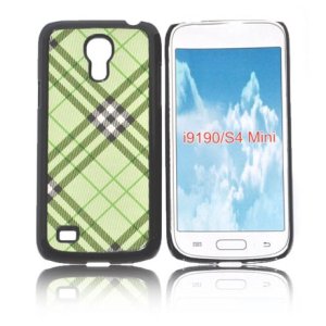 CUSTODIA BACK RIGIDA per SAMSUNG I9190 GALAXY S4 MINI, I9192, I9195 FANTASIA SCOZZESE COLORE VERDE