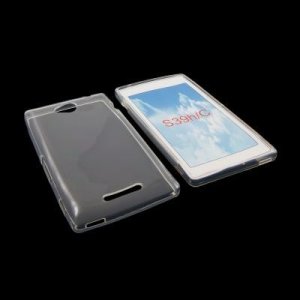 CUSTODIA GEL TPU SILICONE per SONY XPERIA C, C2305, S39H COLORE BIANCO