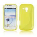 CUSTODIA GEL TPU SILICONE DOUBLE per SAMSUNG S7562 GALAXY S DUOS, S7560 GALAXY TREND, S7580 COLORE GIALLO