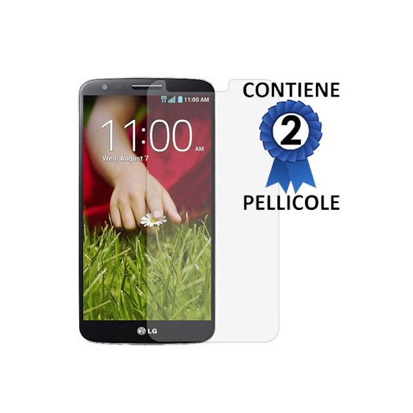 PELLICOLA PROTEGGI DISPLAY LG OPTIMUS G2, D802, D802TA, D803 CONFEZIONE 2 PEZZI