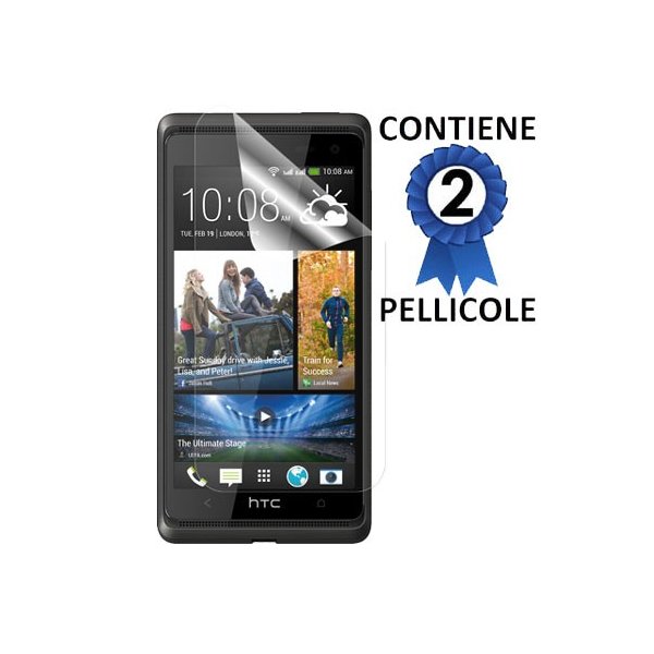 PELLICOLA PROTEGGI DISPLAY HTC DESIRE 600 CONFEZIONE 2 PEZZI