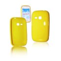 CUSTODIA GEL TPU SILICONE DOUBLE per SAMSUNG S6310 GALAXY YOUNG, S6312 GALAXY YOUNG DUOS COLORE GIALLO