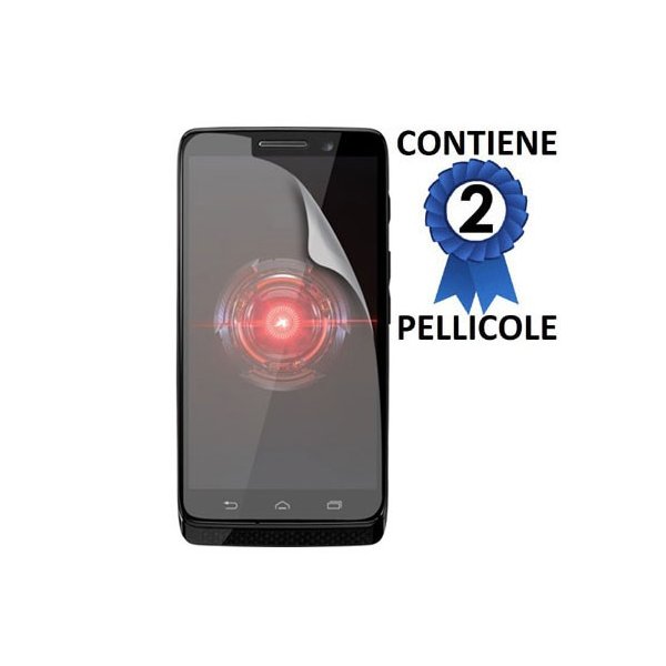 PELLICOLA PROTEGGI DISPLAY MOTOROLA DROID MINI CONFEZIONE 2 PEZZI