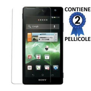 PELLICOLA PROTEGGI DISPLAY SONY XPERIA GX, SO-04D CONFEZIONE 2 PEZZI