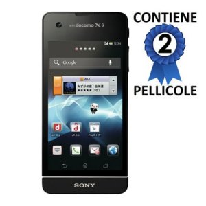 PELLICOLA PROTEGGI DISPLAY SONY XPERIA SX, SO-05D CONFEZIONE 2 PEZZI