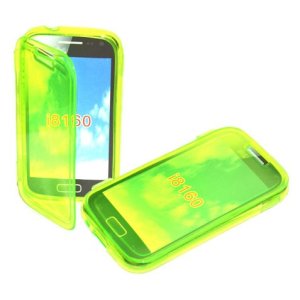 CUSTODIA GEL TPU SILICONE FLIP BOOK per SAMSUNG I8160 GALAXY ACE 2 COLORE VERDE