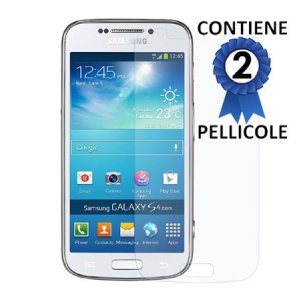 PELLICOLA PROTEGGI DISPLAY SAMSUNG C1010 GALAXY S4 ZOOM, C101 CONFEZIONE 2 PEZZI