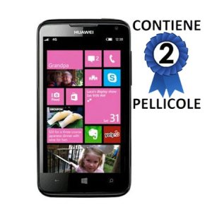 PELLICOLA PROTEGGI DISPLAY HUAWEI ASCEND W2 CONFEZIONE 2 PEZZI