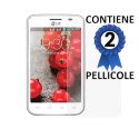 PELLICOLA PROTEGGI DISPLAY LG OPTIMUS L4 II DUAL, E445 CONFEZIONE 2 PEZZI