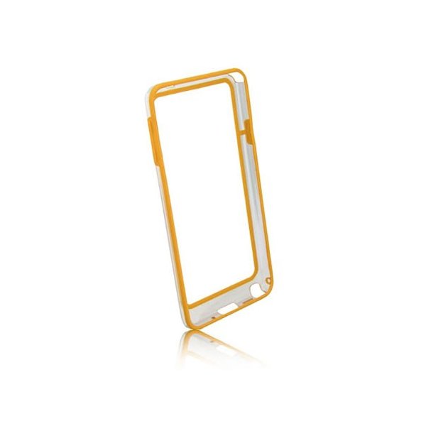 CUSTODIA BUMPER GEL TPU SILICONE SEMI-RIGIDO per SAMSUNG GALAXY NOTE 3, N9000, N9002, N9005 GIALLO-TRASPARENTE-GIALLO